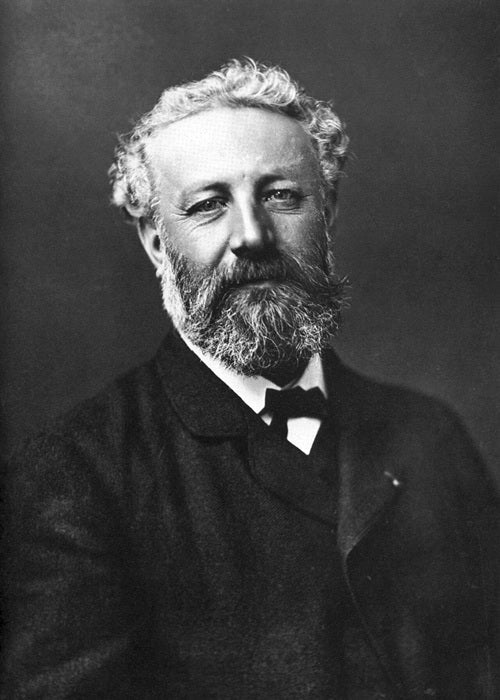 schwarz-weiß Portätfotografie von Jules Verne