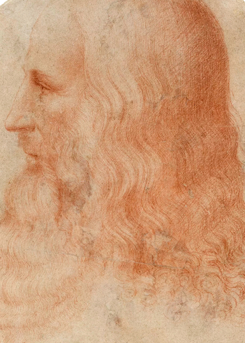 Authentic portrait of Leonardo da Vinci by Francesco Melzi