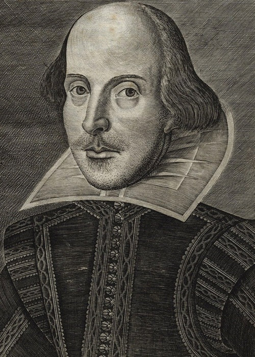 Porträt-Kupferstich von William Shakespeare