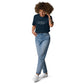 Albert Einstein quote t-shirt 'Difficulties in mathematics', navy model view