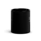 Antoine de Saint-Exupéry quote mug 'Only with the heart', black front