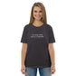 Little Prince quote t-shirt 'It is truly useful since it is beautiful' Antoine de Saint-Exupéry, anthracite portrait