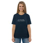 Little Prince quote t-shirt 'It is truly useful since it is beautiful' Antoine de Saint-Exupéry, navy portrait