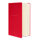 Antoine de Saint-Exupery signature red notebook side view
