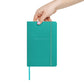 Antoine de Saint-Exupery signature turquoise notebook size compare