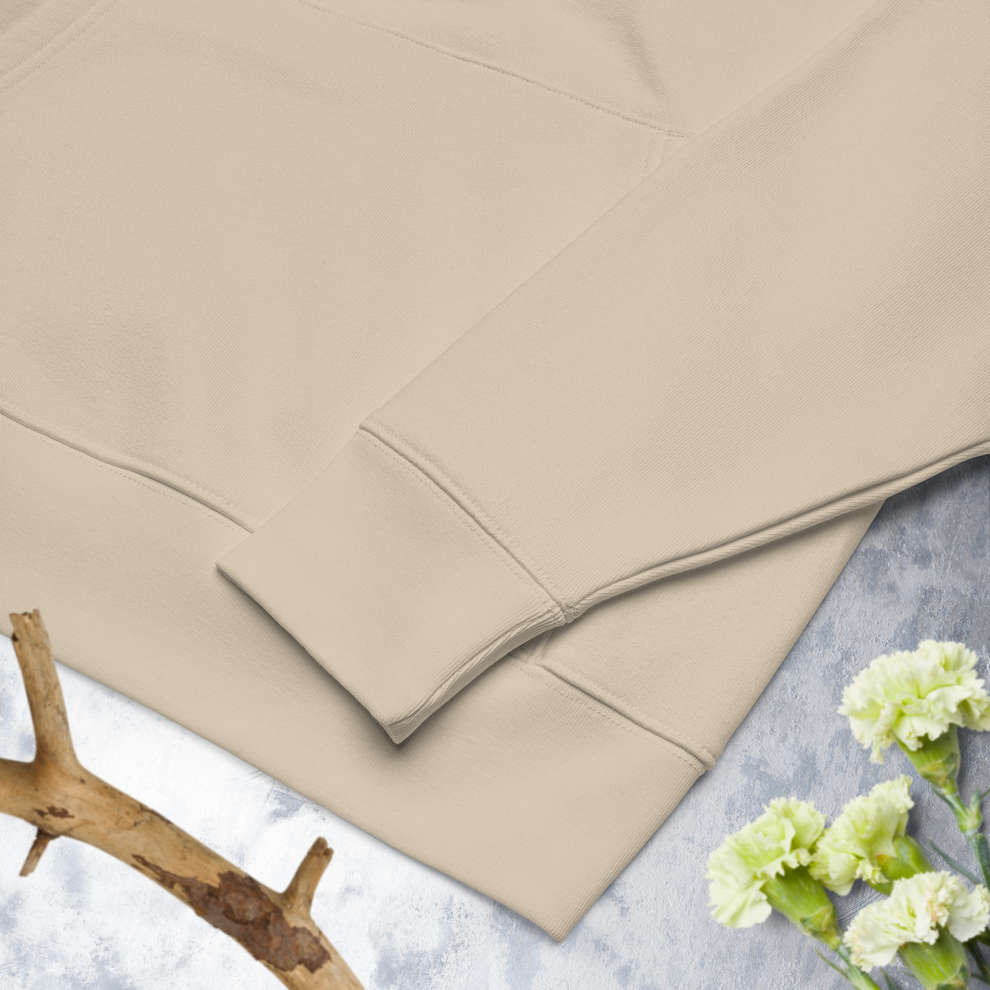 Beige hoodie detail