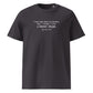 Charles Dickens quote T-shirt 'I have been bent and broken', anthracite front