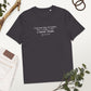 Charles Dickens quote T-shirt 'I have been bent and broken', anthracite mockup