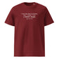 Charles Dickens quote T-shirt 'I have been bent and broken', burgundy front