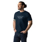 Charles Dickens quote T-shirt 'I have been bent and broken', navy portrait