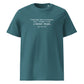 Charles Dickens quote T-shirt 'I have been bent and broken', teal front