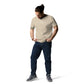 Charles Dickens quote T-shirt 'Papa is a preferable mode of address', beige model