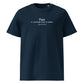 Charles Dickens quote T-shirt 'Papa is a preferable mode of address', navy front