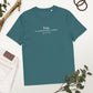 Charles Dickens quote T-shirt 'Papa is a preferable mode of address', teal mockup