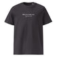 Charles Dickens funny quote t-shirt 'Wine in truth out', anthracite front