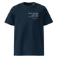 Edgar Allan Poe poetry quote T-shirt 'My days have been a dream', navy front
