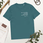 Edgar Allan Poe poetry quote T-shirt 'My days have been a dream', teal mockup