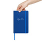 Edgar Allan Poe signature blue notebook size compare