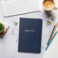 Edgar Allan Poe signature navy notebook lifestyle