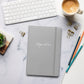 Edgar Allan Poe signature turquoise notebook lifestyle