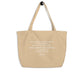 Galileo Galilei quote shopper 'Sense, reason, intellect', beige front