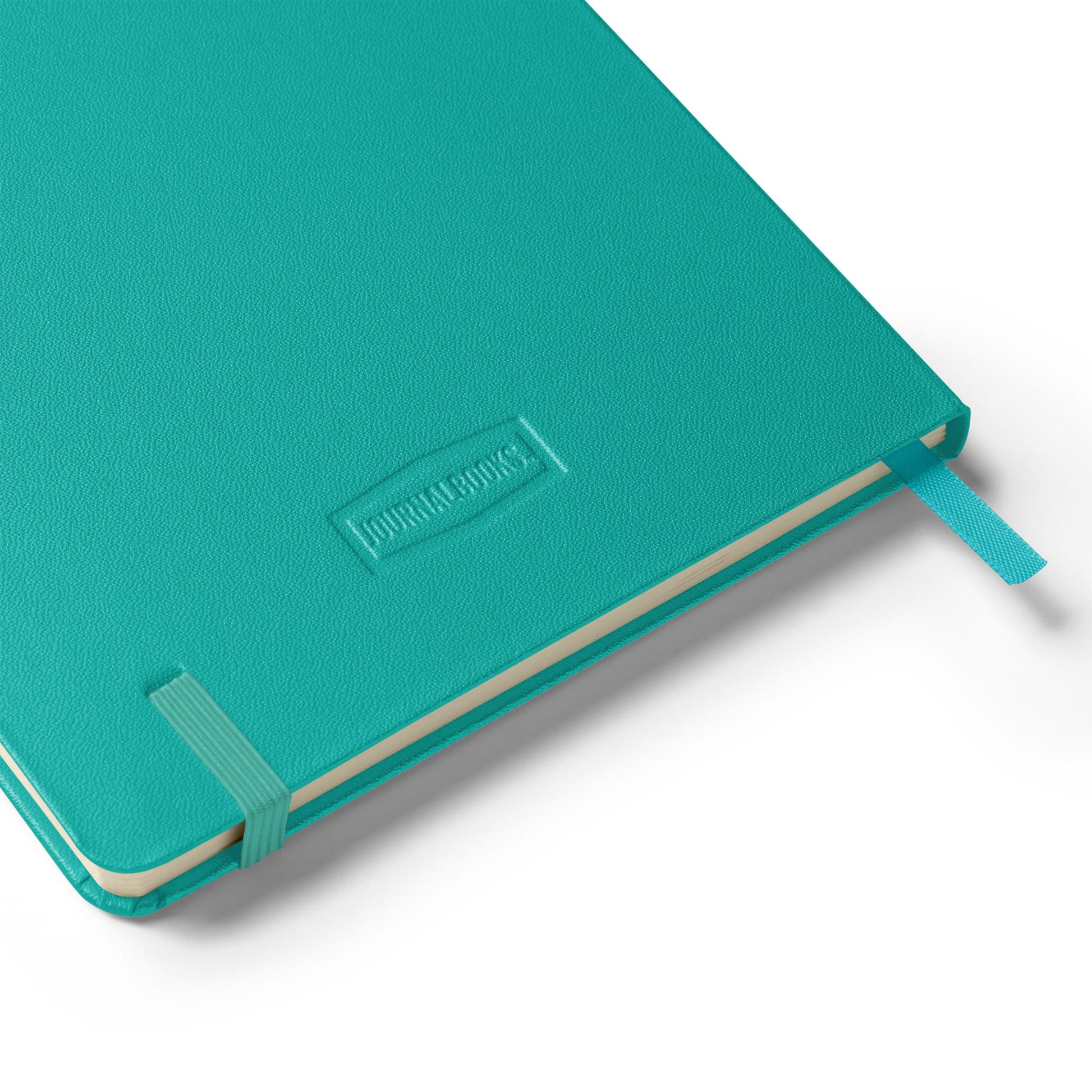 Galileo Galilei signature turquoise notebook back detail