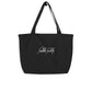 Galileo Galilei signature organic black shopper bag front