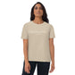 Johann Wolfgang von Goethe quote t-shirt 'One lives but once in the world', beige portrait