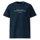 Leonardo da Vinci quote t-shirt 'Painting is poetry', navy front