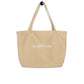 Leonardo da Vinci signature organic beige shopper bag front