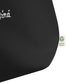 Leonardo da Vinci signature organic black shopper bag tag detail