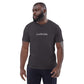 Leonardo da Vinci signature organic anthracite t-shirt model front