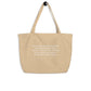 The Little Prince quote shopper 'Grown-ups never understand' Antoine de Saint-Exupéry, beige front