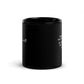 Mad Hatter quote mug "Twinkle twnkle little bat" Lewis Carroll, black mug front