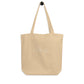 Marie Curie signature beige tote bag front view