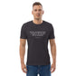 Mark Twain funny quote t-shirt 'Prosecuted', anthracite portrait