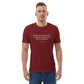Mark Twain funny quote t-shirt 'Prosecuted', burgundy portrait