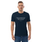 Mark Twain funny quote t-shirt 'Prosecuted', navy portrait