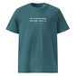 Mary Shelley quote t-shirt 'Live and be happy' Frankenstein, teal front