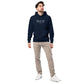Shakespeare merchandise hoodie Macbeth 'Something Wicked This Way Comes', navy model