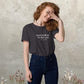 Shakespeare merchandise T-shirt Macbeth 'Something Wicked This Way Comes', anthracite mockup