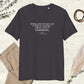 Three Musketeers quote T-shirt "Through a glass of Chambertin", Alexandre Dumas, anthracite mockup