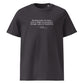 Three Musketeers quote t-shirt 'Glass of chambertin' Alexandre Dumas, anthracite front