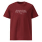 Three Musketeers quote t-shirt 'Glass of chambertin' Alexandre Dumas, burgundy front