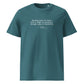 Three Musketeers quote t-shirt 'Glass of chambertin' Alexandre Dumas, teal front