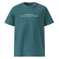 Three Musketeers quote t-shirt 'Let us reckon upon accidents' Alexandre Dumas, teal front