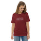 Antoine de Saint-Exupéry || Organic T-shirt w/ quote "Very fond of sunsets"