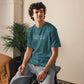 Antoine de Saint-Exupéry || Organic T-shirt w/ quote "Very fond of sunsets"