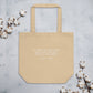 Virginia Woolf quote tote bag 'A woman must have money', beige mockup
