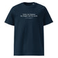 King Lear quote t-shirt 'Come not between the dragon and his wrath' William Shakespeare, navy front